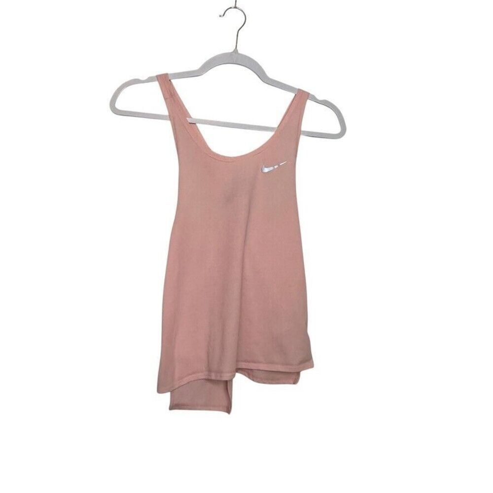 NIKE Athletic Twist Back Tank‎ Top Women's XS Peach Activewear Gym Yoga